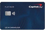 capital one platinum contactless